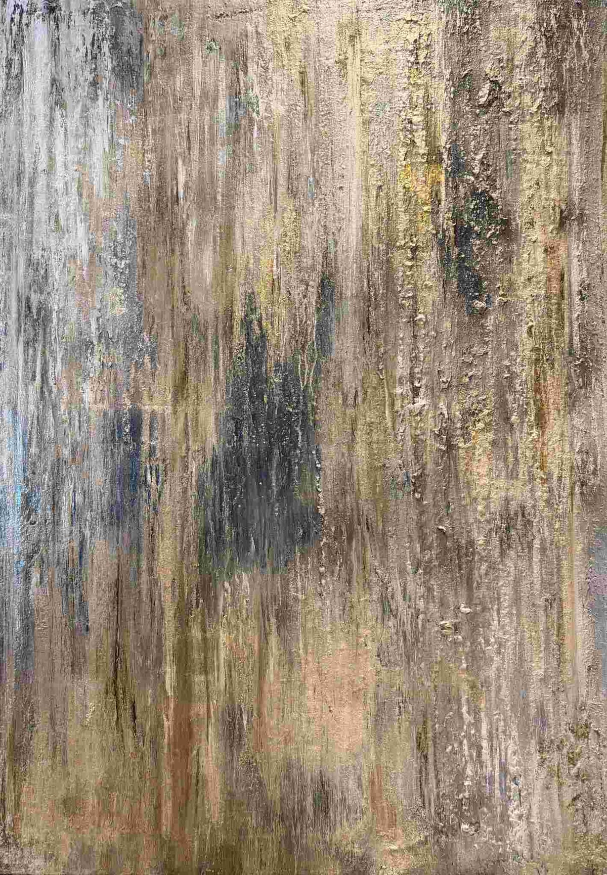 Echoes of Time — Mixed media on canvas, 120 × 100 × 2 cm