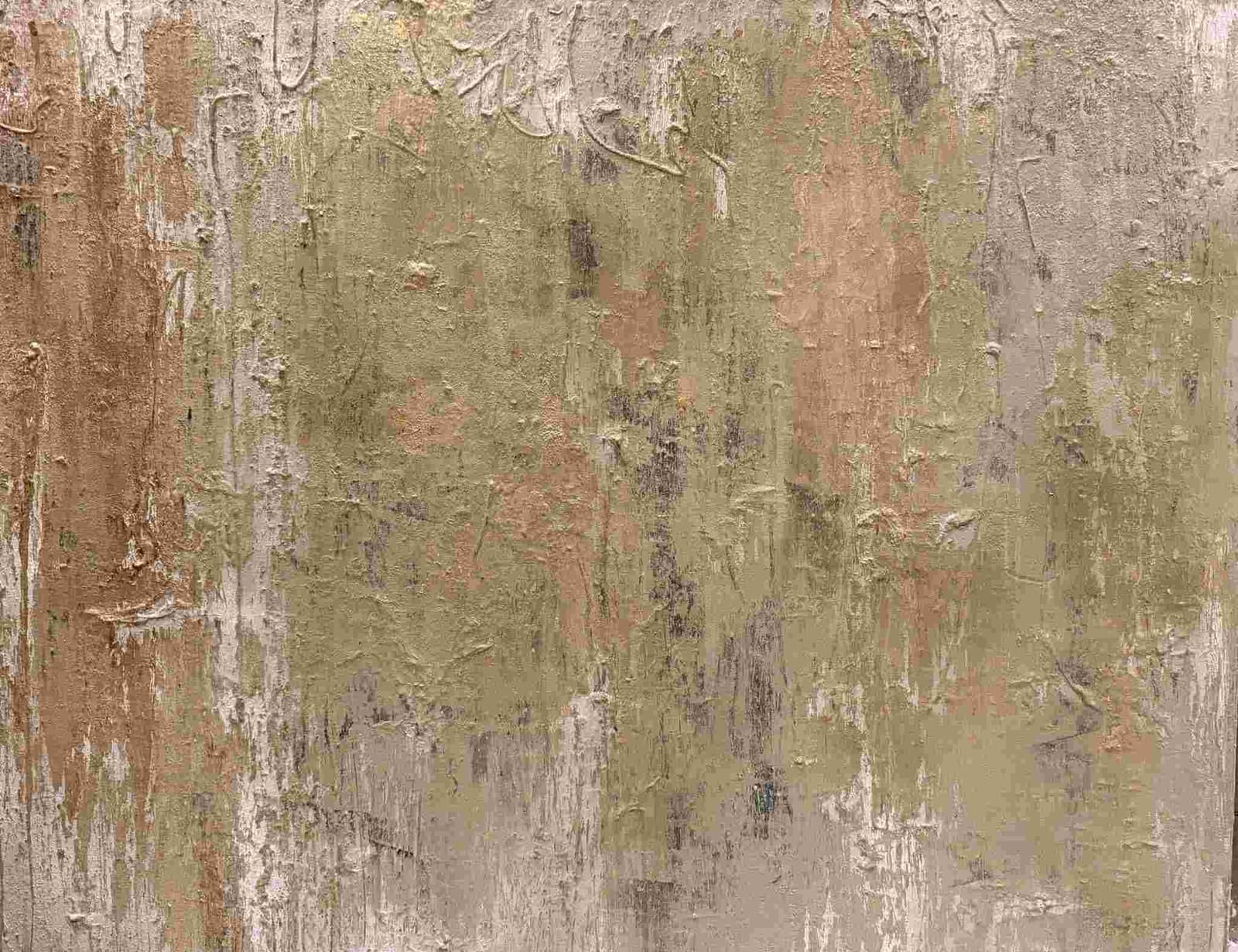 Where Time Settles — Mixed media on canvas, 80 × 100 × 2 cm